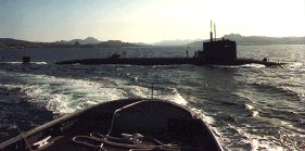 A submarine I was on in the Med.